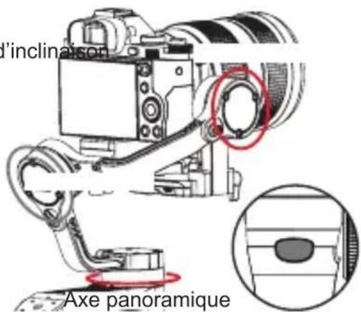 Zhiyun Weebill Lab - Mode Verrouillage (L) : Abaissez le sélecteur de mode PF/L - 2