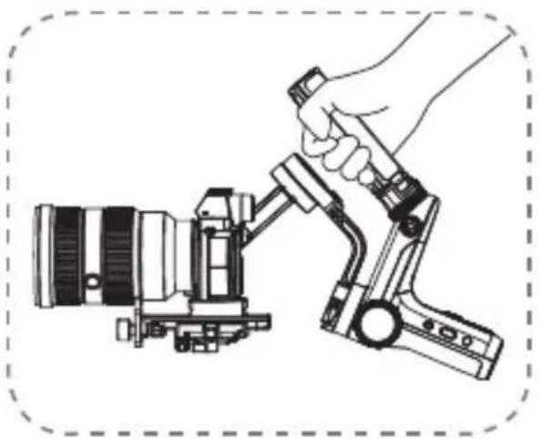 Zhiyun Weebill Lab - Mode de suivi (F) : Appuyez sur le bouton Mode à l'arrière - 3