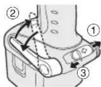 PANASONIC EY7271 - Regolazione dell'angolazione del gancio da cintura - 1