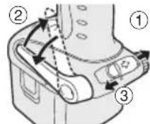 PANASONIC EY7271 - Instellen van de stand van de riemclip - 1
