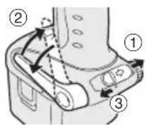 PANASONIC EY7271 - Die Riemenhaken-Winkelposition einstellen - 1