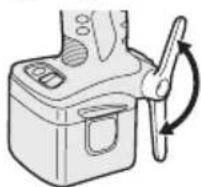 PANASONIC EY7271 - Inställing av bälteskrokens vinkel - 2