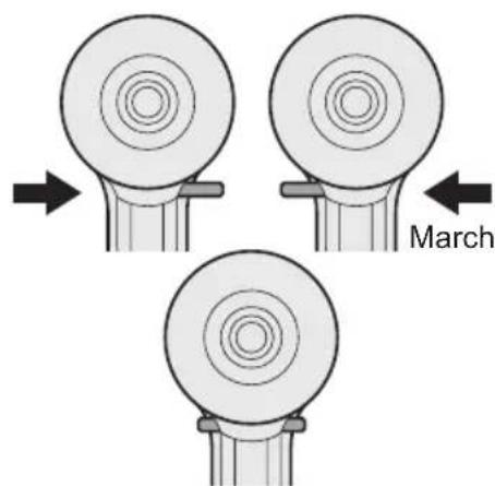 PANASONIC EY7271 - Funcionamento del interruptor y de la palanca de avance/ marcha aftas - 1