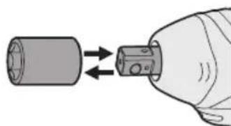 PANASONIC EY7271 - Fixation ou retrait de la douille (EY7271) - 1