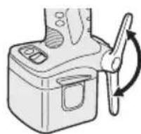 PANASONIC EY7271 - Instellen van de stand van de riemclip - 2