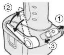 PANASONIC EY7271 - Pour régler l'angle de position du crochet de ceinture - 1