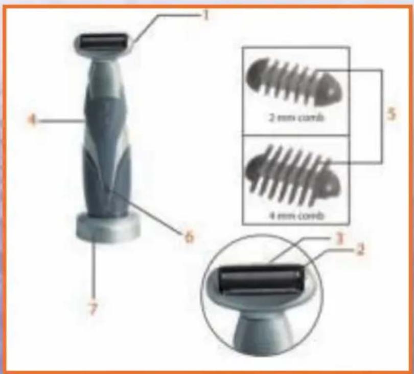 LANAFORM Body Hair Clipper - Apparatets deler - 1