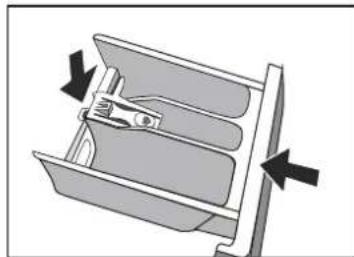 THOMSON TW1016EU - Cleaning the detergent drawer and recess - 3