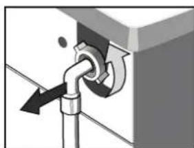 THOMSON TW1016EU - Cleaning the inlet hose and the inlet filter - 2