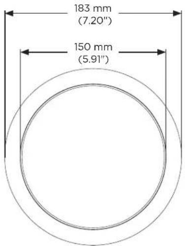 BOSE FreeSpace FS2C - Dimensiones del producto - 1
