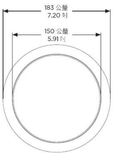 BOSE FreeSpace FS2C - 產品尺寸 - 1