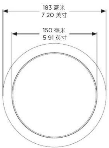 BOSE FreeSpace FS2C - 产品尺寸 - 1
