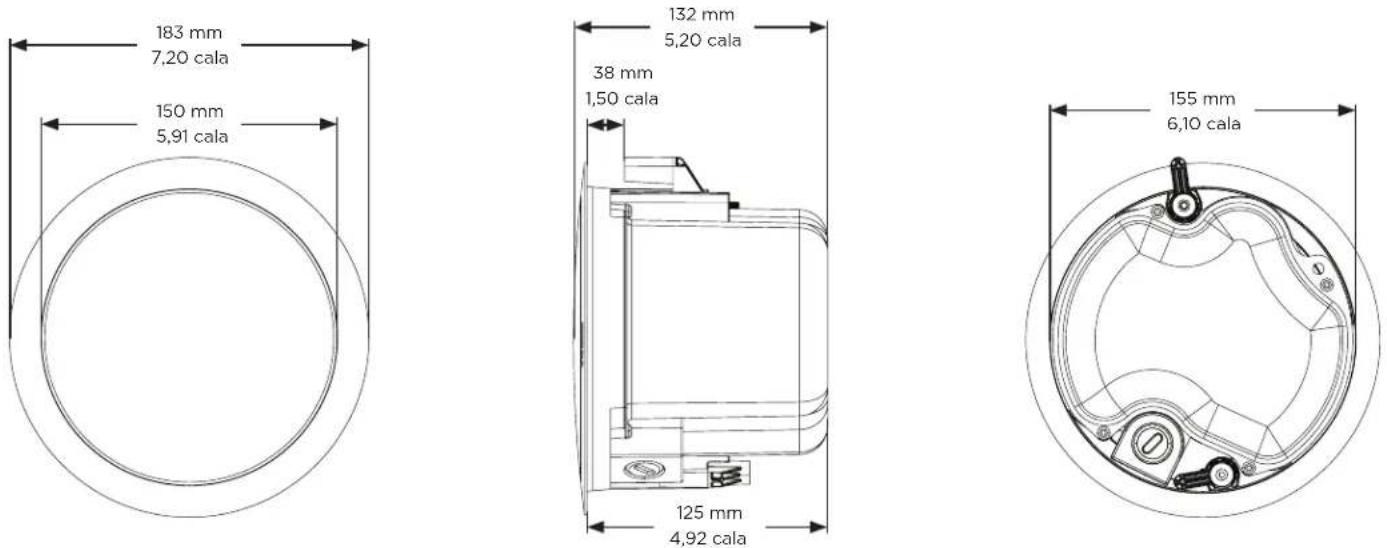 BOSE FreeSpace FS2C - Wymiary produktu - 1
