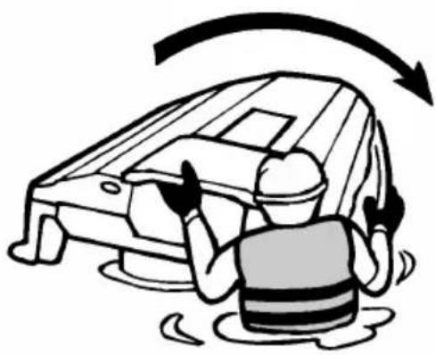 YAMAHA WaveRunner EX (2021) - Punto 2: Enderezamento de la moto de agua volcada - 1