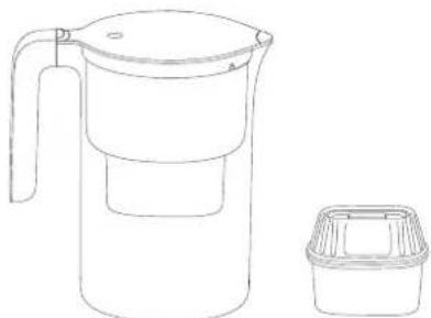 Xiaomi Mi Water Filter Pitcher - Avant utilisation - 1