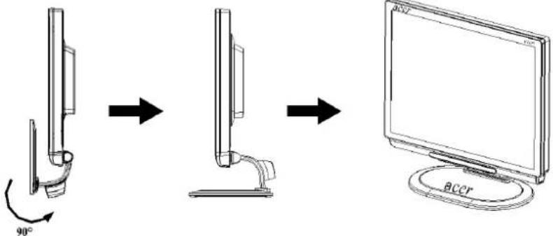ACER AL2021 - Aufbau des Monitors - 1
