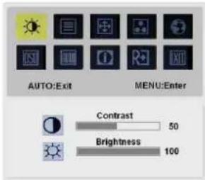 ACER AL2021 - Menu OSD - 1