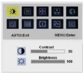 ACER AL2021 - Menu OSD - 1