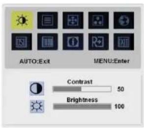 ACER AL2021 - Menú OSD - 1