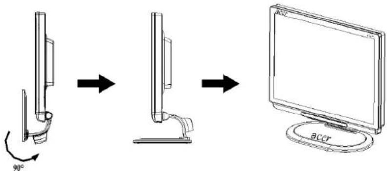 ACER AL2021 - Montaggio del monitor - 1