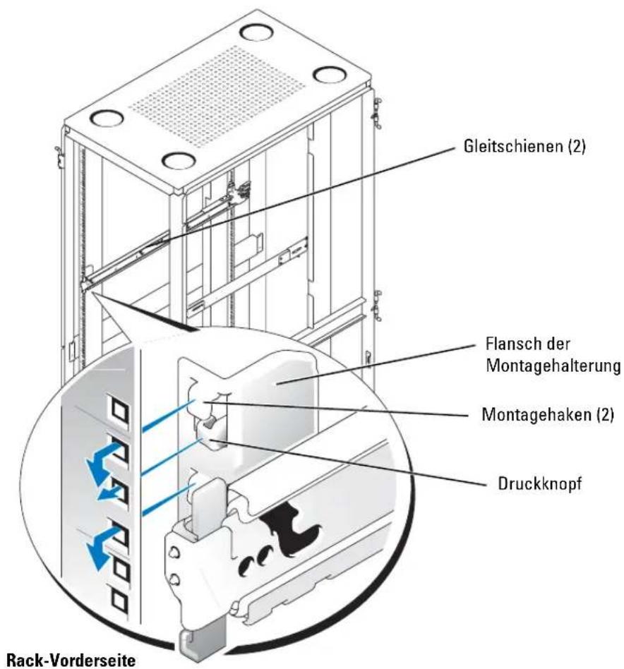 DELL PowerEdge 2850 - Einbau der RapidRails-Gleitschienen - 1