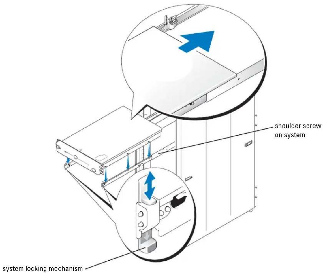 DELL PowerEdge 2850 - Installing the System in the Rack - 4