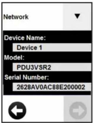 Tripp Lite PDU3XEVSR6G63B - Navegando por las Opciones de la Pantalla LCD Táctil - 2