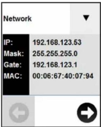 Tripp Lite PDU3XEVSR6G63B - Scrolling Through LCD Touchscreen Options - 1