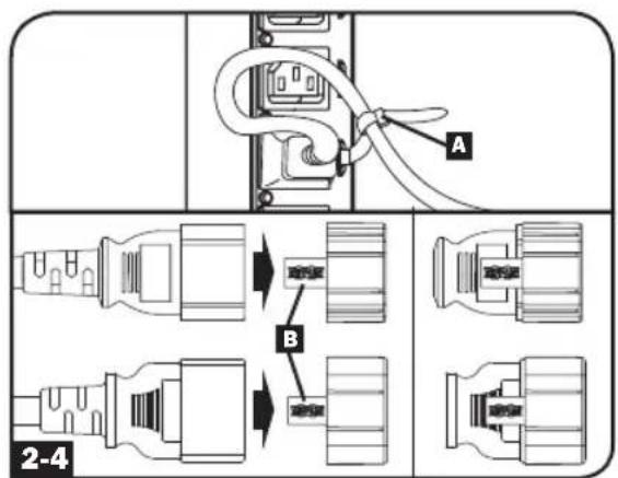Tripp Lite PDU3XEVSR6G63B - Procedimiento Oponcial de Sujeción del Cable - 2