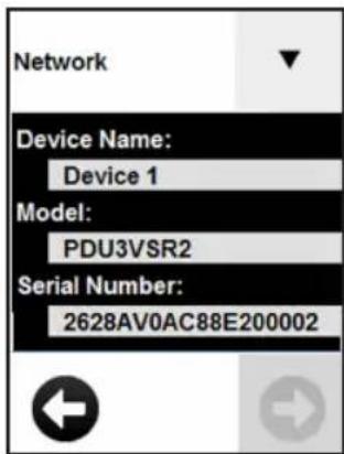 Tripp Lite PDU3XEVSR6G63B - Scrolling Through LCD Touchscreen Options - 2