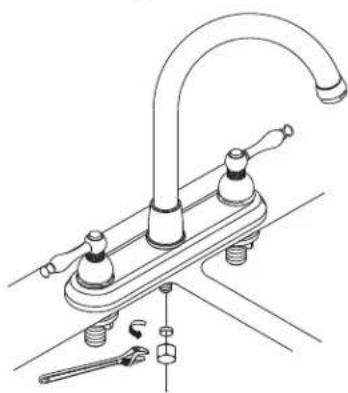 Danze D404457 - Faucet Installation Procedures/Instalacion del Grifo/Procedures d'installation du robinet - 4