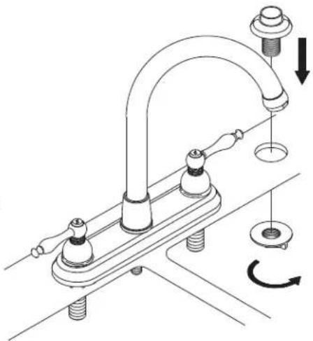 Danze D404457 - Faucet Installation Procedures/Instalacion del Grifo/Procedures d'installation du robinet - 5