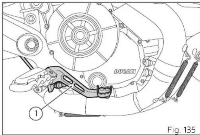 DUCATI 1100 Dark PRO (2021) - Pédale de commande frein arrêté - 1