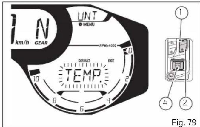 DUCATI 1100 Dark PRO (2021) - Configuration unités de mesure (UNT) - 3