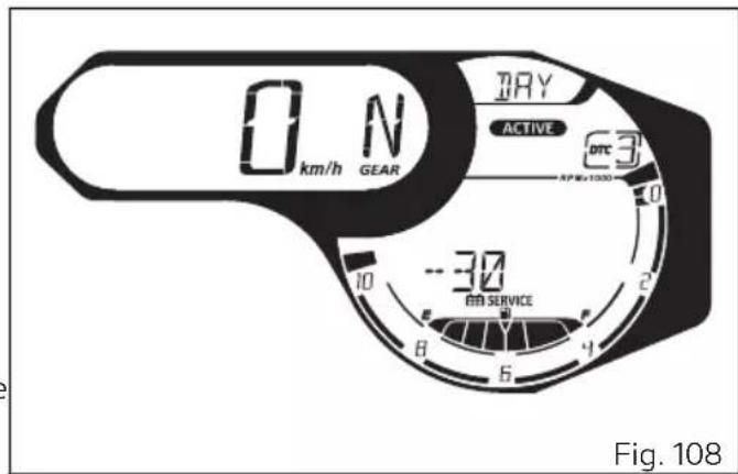 DUCATI 1100 Dark PRO (2021) - Indication SERVICE DATE ou DESMO SERVICE countdown (compte à rebours) - 1