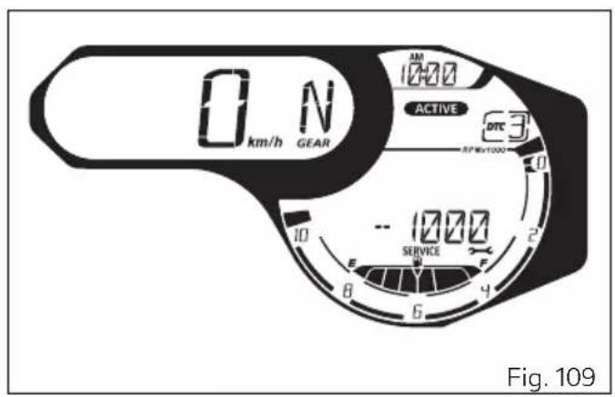 DUCATI 1100 Dark PRO (2021) - Indication SERVICE DATE ou DESMO SERVICE countdown (compte à rebours) - 2
