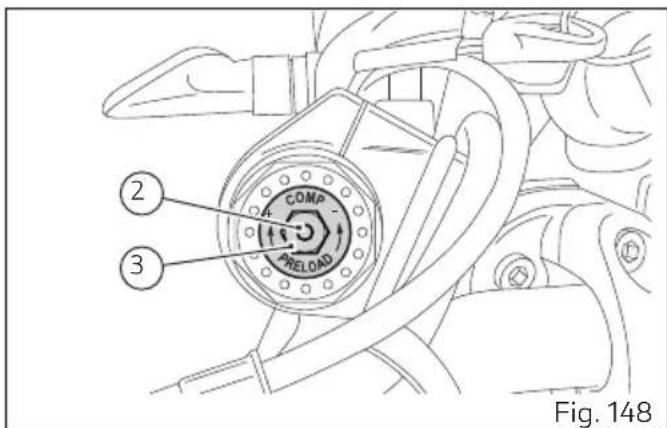 DUCATI 1100 Dark PRO (2021) - Réglage de la fourche avant (SCRAMBLER 1100 SPORT PRO) - 2