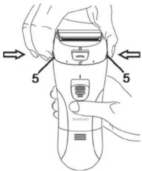 SILVERCREST SLSN 3 B2 - Changing the shaver head - 1