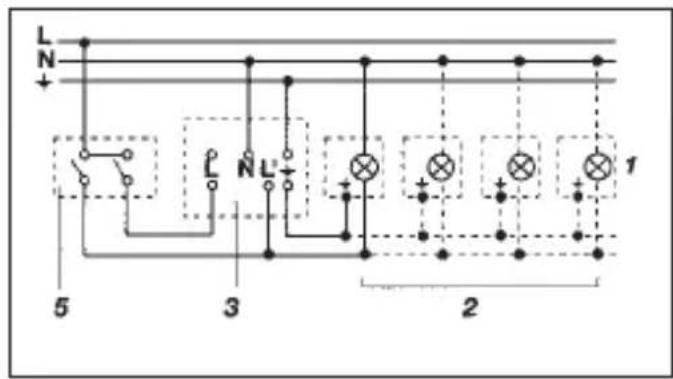 STEINEL IS 180 - Παραδείγματα σύνδεσης - 2
