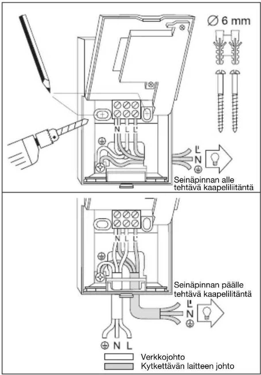 STEINEL IS 180 - Asennus / asennus seinään - 1