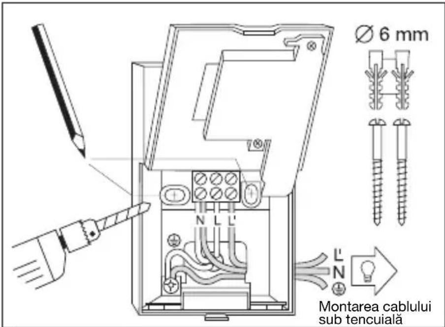 STEINEL IS 180 - Instalarea / Montajul pe perete - 1