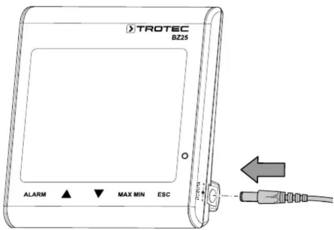TROTEC BZ25 - Raccordement au secteur - 1