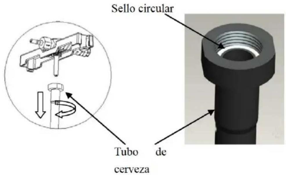 H.KOENIG BW1880 - Vuelva a colocar el circulo sello del tubo de cerveza (como muestra la figura 34) - 1