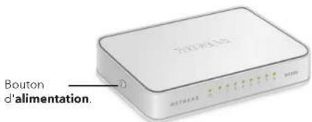 NETGEAR FS205v2 - Mettez le switch sous tension - 1
