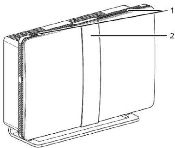 TROTEC AirgoClean 145 E - Représentation de l'appareil Vue avant - 1