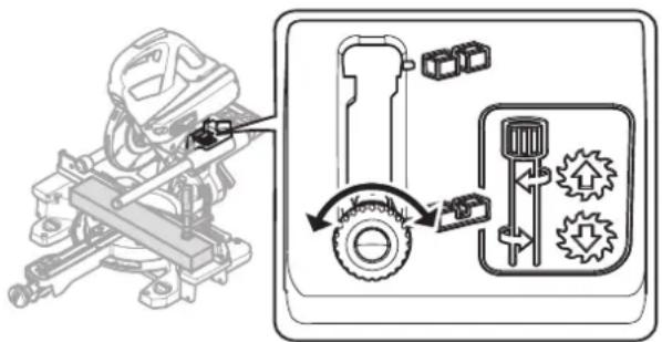 FESTOOL KAPEX KS 60 - Inclinaison à droite/gauche 46 - 47° (contré-dépouille) - 1