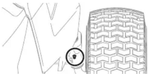 TROY-BILT Super Bronco 50 XP - LUBRICACIÓN DE LAS RUEDAS DELANTERAS - 1