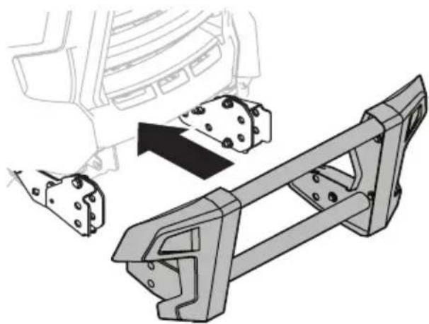 TROY-BILT Super Bronco 50 XP - INSTALLING THE FASTATTACH™ BRUSH GUARD (IF EQUIPPED) - 1