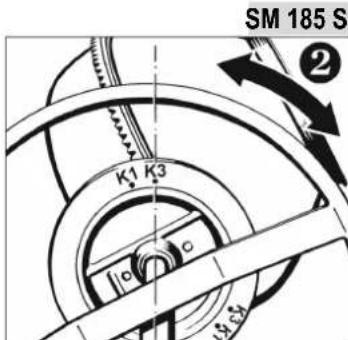 Lescha SM 145 S - Tineti bine roata de mană in timpul bascularii. - 3