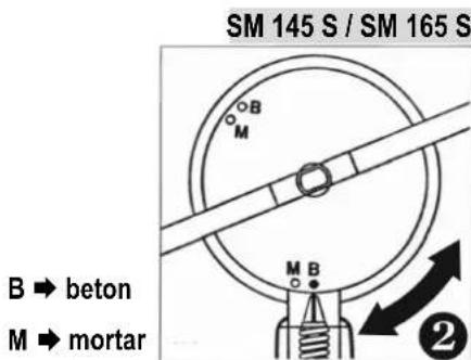 Lescha SM 145 S - Tineti bine roata de mană in timpul bascularii. - 2